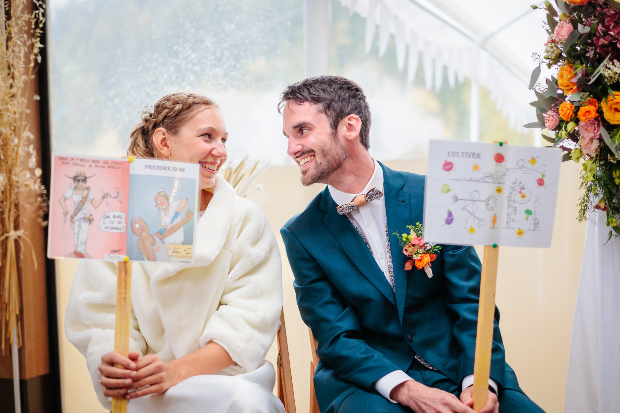 Cérémonie laïque, photo prise par Florian Fauvarque photographe mariage à Grenoble en Isère