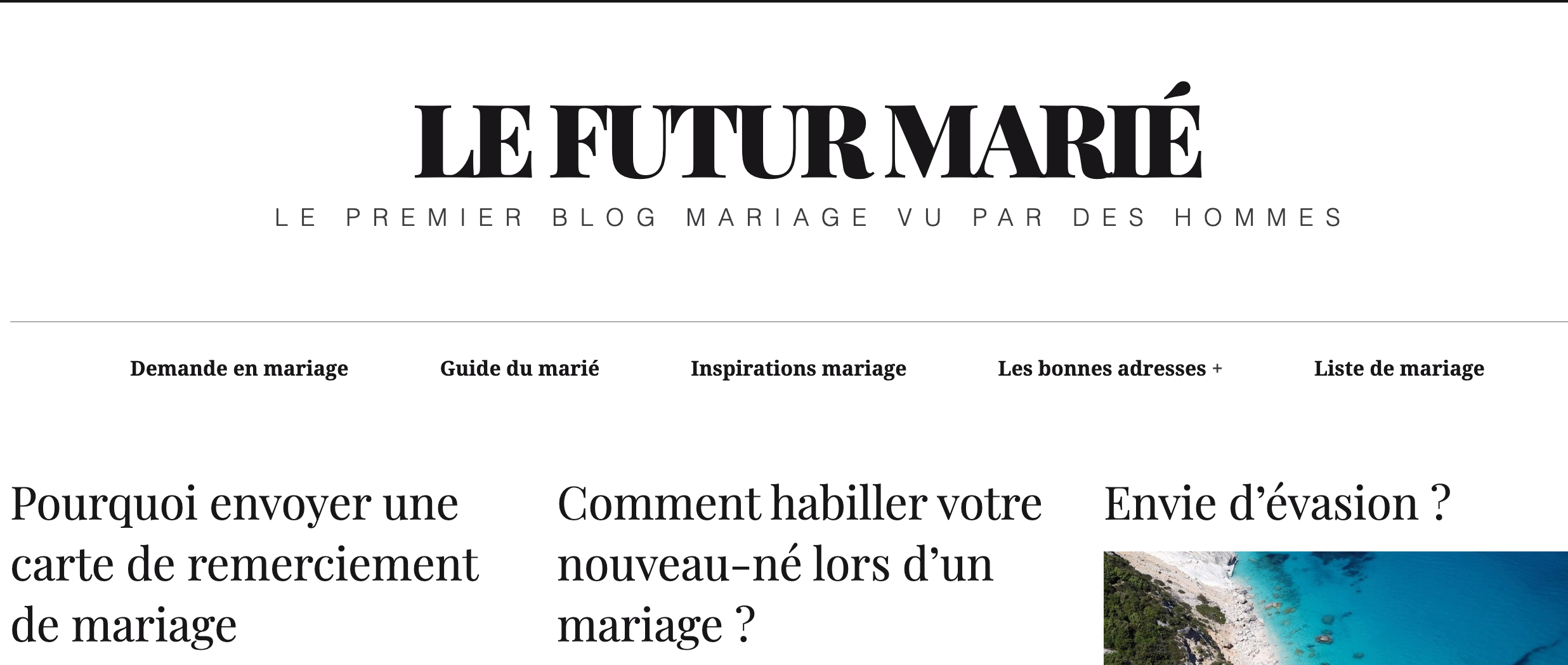 Blog le futur marié