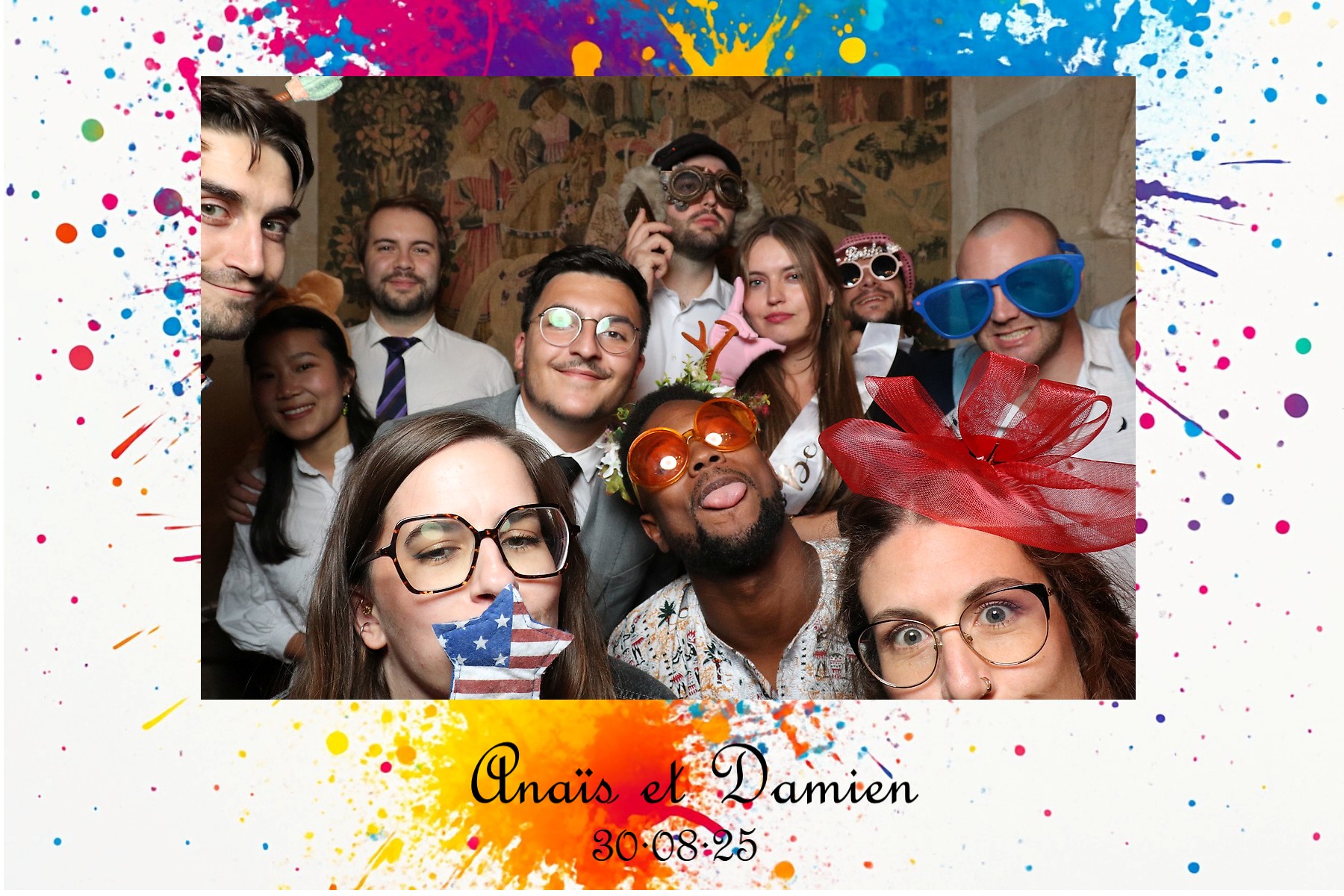 Photos d'invité avec photobooth, location de Photobooth à Grenoble par Florian Fauvarque